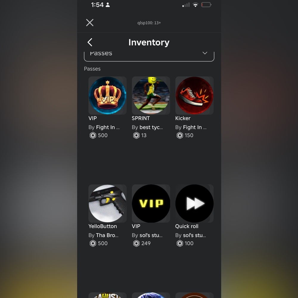 Roblox account